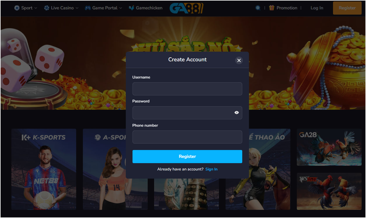 GA88 Register